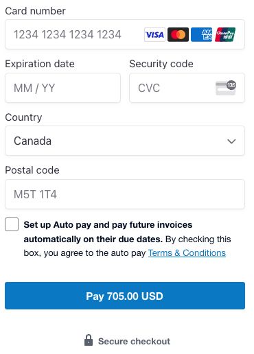 Autopay set up 1